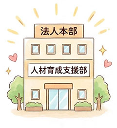 法人本部に人材育成支援部を設置